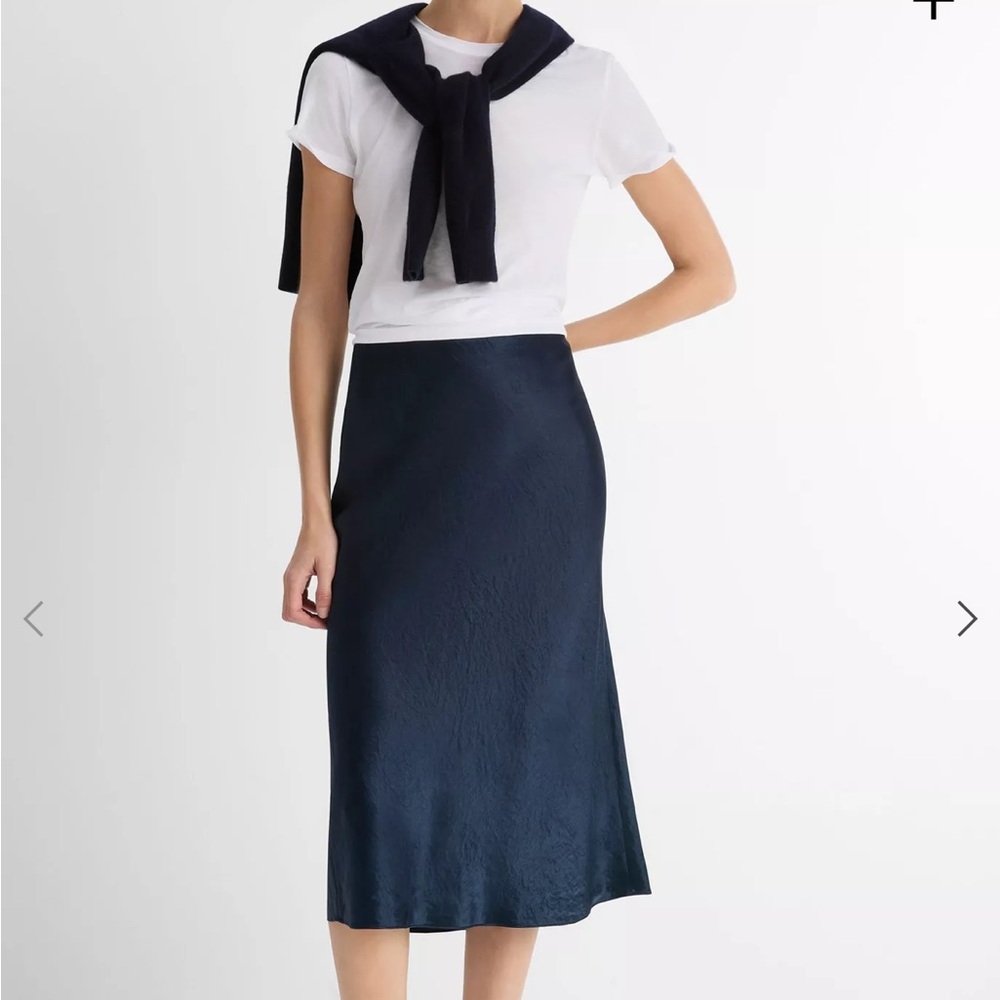 Vince Midnight Blue Midi Skirt